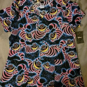 Cheshire Cat Scrub Top